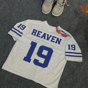 19 numbeed white jersy tshirt from at kasaragod clothing brand